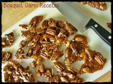 Receta de Navidad. Praliné de nueces y almendras