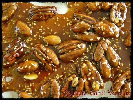 Receta de Navidad. Praliné de nueces y almendras