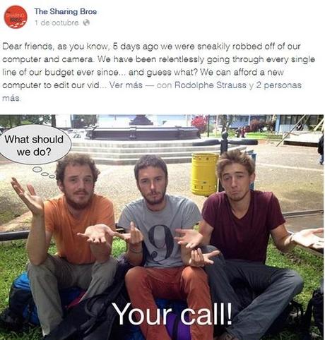 your call Los Sharing Bros: doble lección de crowdfunding