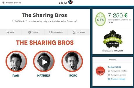 crowdunding 1 Los Sharing Bros: doble lección de crowdfunding