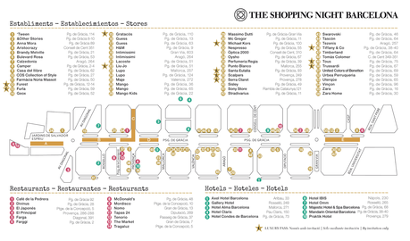 The shopping night Barcelona 2014