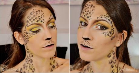 rubibeauty facepaint tutorial maquillaje makeup animal print leopard leopardo