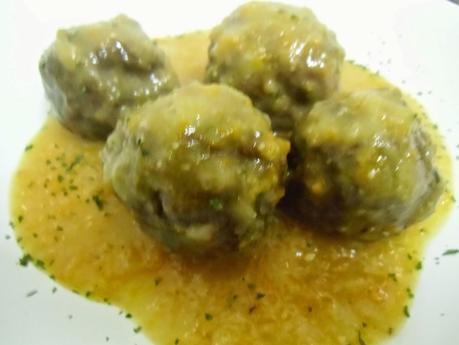 Albóndigas de ternera en salsa