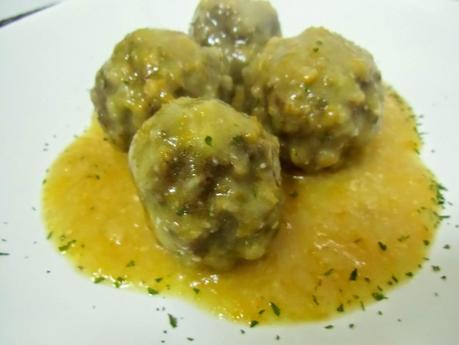 Albóndigas de ternera en salsa