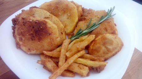 patatas aliñadas en puerro y cebolla, empanadas y fritas patateconditefritte5