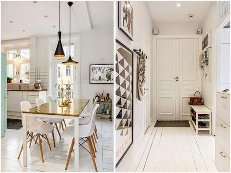 Aires nórdicos para este apartamento de aspecto hogareño.