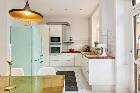 Aires nórdicos para este apartamento de aspecto hogareño.