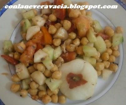 ENSALADA DE GARBANZOS CON PLATARINA