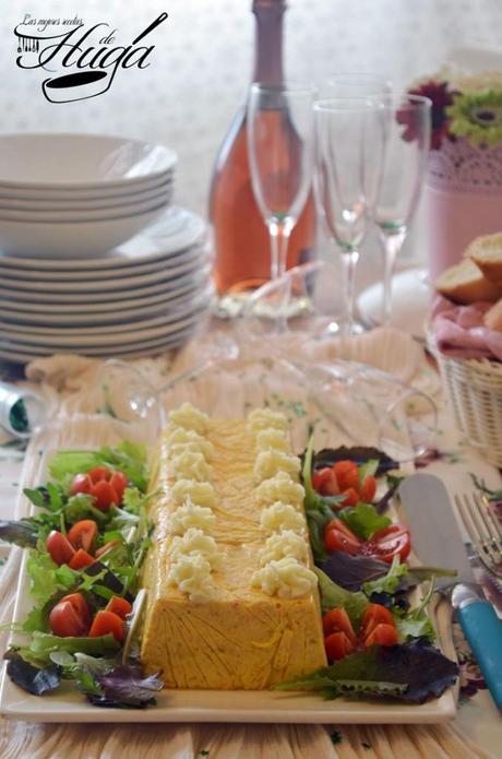 Presentacion pastel de salmón