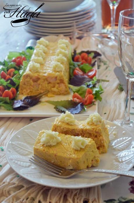 Presentacion corte pastel salmón