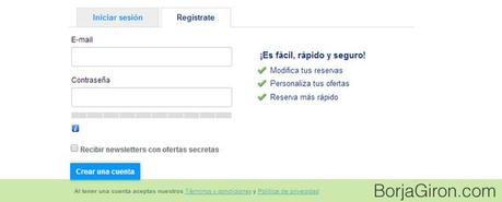 Cómo registrarse en booking