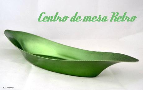 centro navideño, centro vintage, centro aluminio, velas, ramas, decoracion navideña, navidad, papa noel, guirnalda