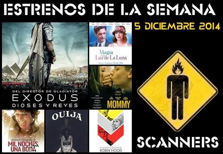 Estrenos de la Semana 5 de Diciembre de 2014 por el Podcast Scanners