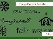 Tipografías para Navidad