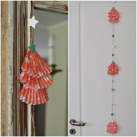 {DIY Navidad} Guirnalda mini arbolitos