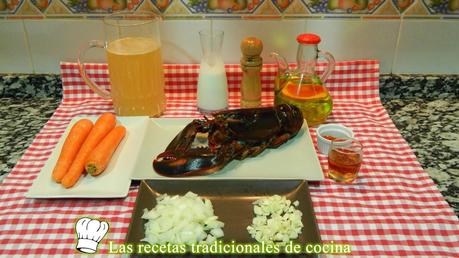Receta de crema de bogavante
