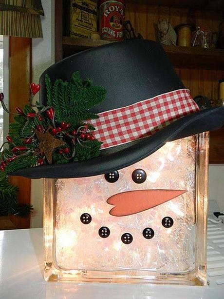 27 ideas creativas para hacer adornos de muñecos de nieve muneco de nieve 7