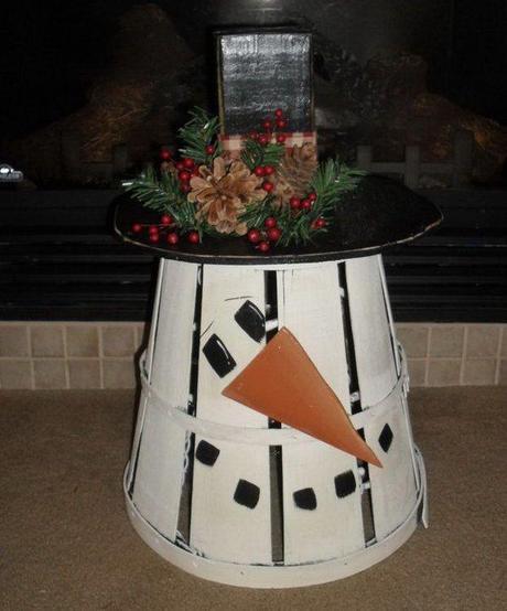 27 ideas creativas para hacer adornos de muñecos de nieve muneco de nieve 17