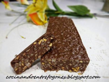 Turron de Chocolate de avellanas y almendras