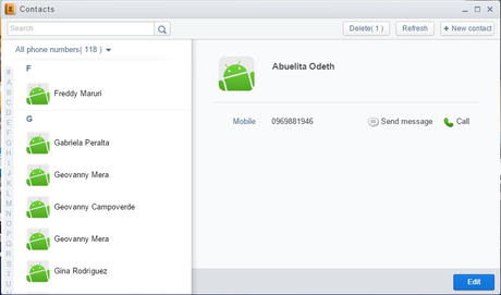 Contactos AirDroid