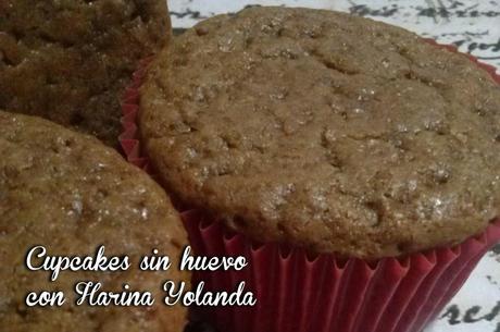 Cupcakes de Chocolate sin huevo con Harina Yolanda