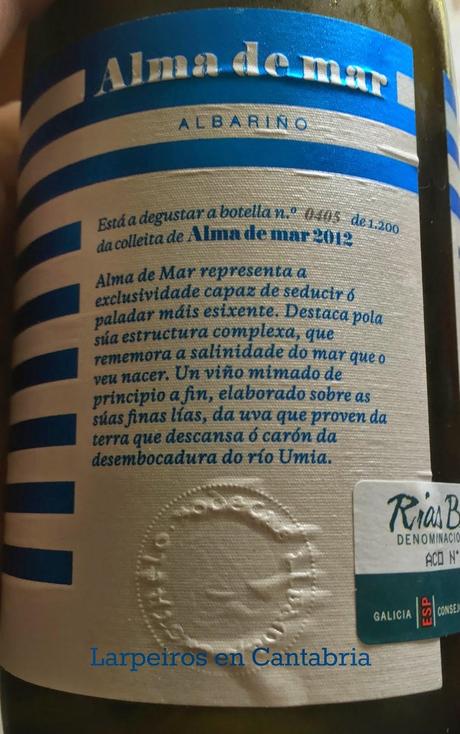 Vino Blanco Alma de Mar 2012: Seguimos con Xurxo