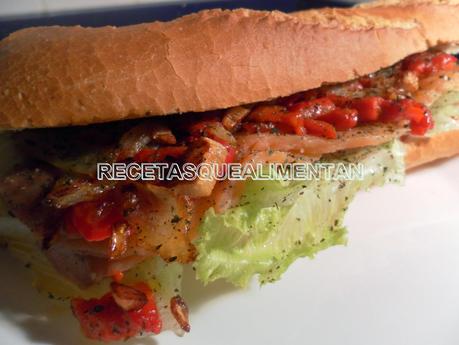 BOCADILLO DE SALMÓN AHUMADO