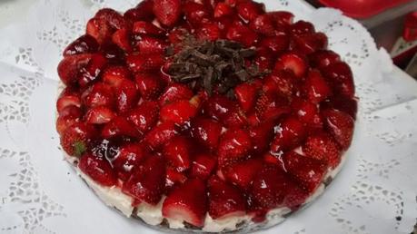 Cheese cake de frutillas (sin cocción)