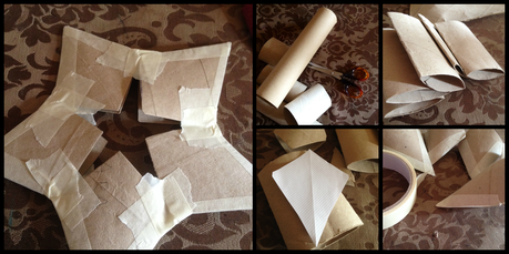 Reciclar rollos de cartón