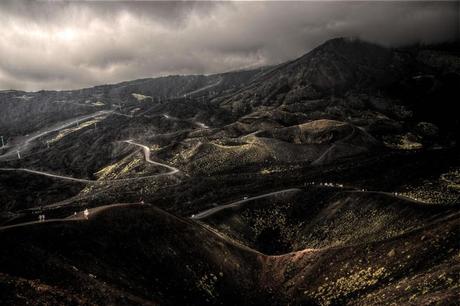 Traveling up the mountain, Etna