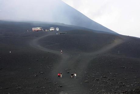 Volcanic landscape of Etna on August 2012