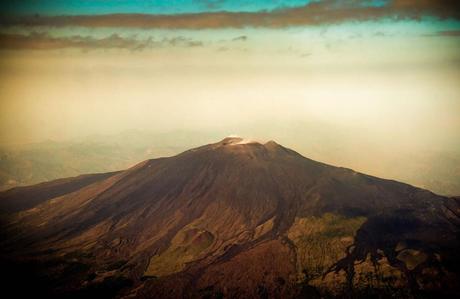Etna as seen from a plane in July 2011