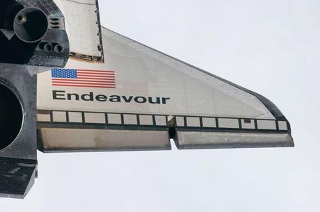 last time Endeavor's wing will be seen in space