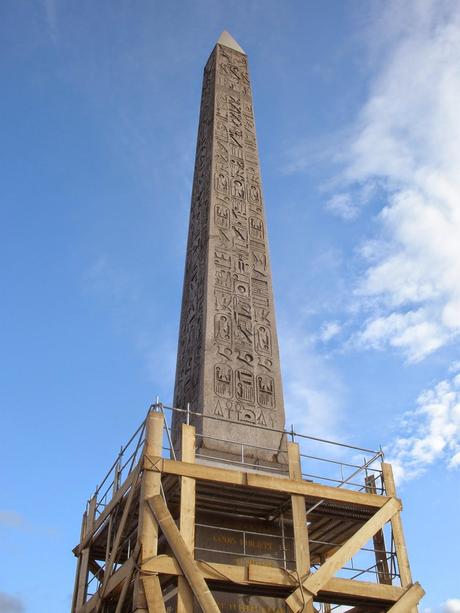 Obelisco de Luxor, París, proveniente del Templo de Luxor y situado a día de hoy en la Plaza de la Concordia