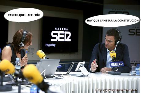 PEDRO SÁNCHEZ ENTREVISTADO EN LA CADENA SER