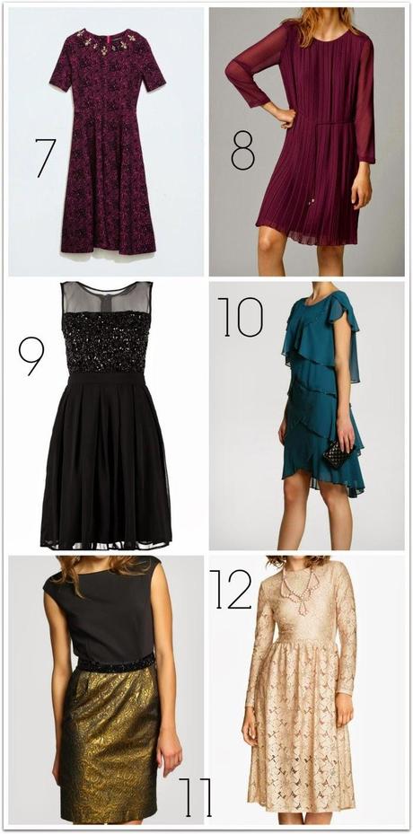 12 Vestidos para las fiestas de Navidad
