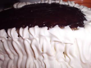 tarta de chocolate y nata