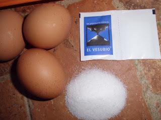 huevos y levadura quimica