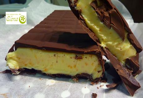 Turrón de mandarina y chocolate blanco