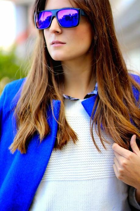 Blue Mirror Sunglasses