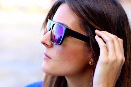 Blue Mirror Sunglasses