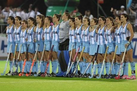 Las Leonas campeonas del Champions Trophy de Mendoza 2014.