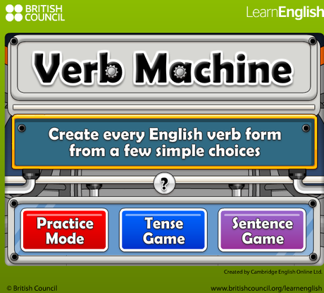 Verb Machine. Una máquina para aprender los tiempos verbales