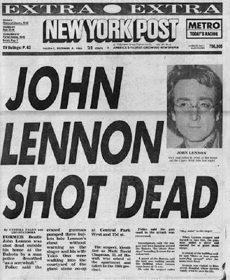 Hoy se cumplen 34 años del asesinato de John Lennon