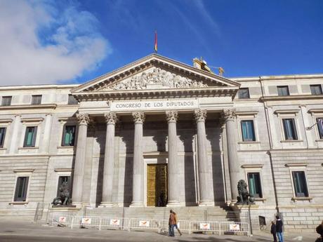 El Palacio de las Cortes de Madrid