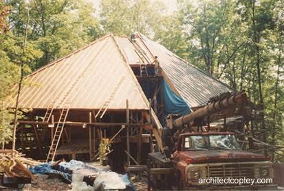 Cabaña orgánica forma diamante en Estados Unidos. Cabaña orgánica forma diamante en Estados Unidos.