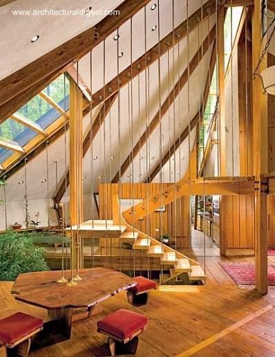 Cabaña orgánica forma diamante en Estados Unidos. Cabaña orgánica forma diamante en Estados Unidos.