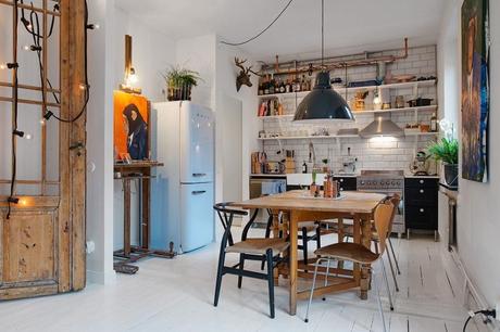 Un apartamento de estilo industrial