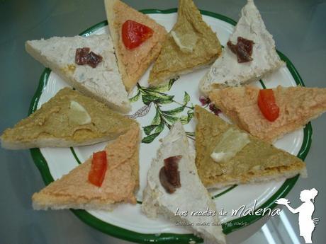 canapés de anchoa, bonito y marisco canapés de anchoa, bonito y marisco