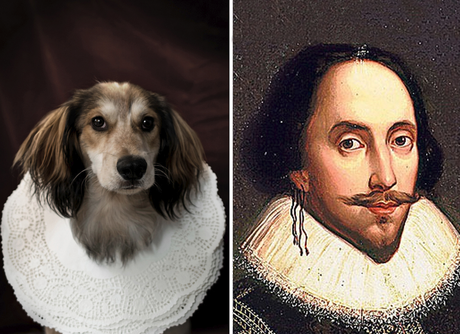 William Shakespeare y su doble perruno